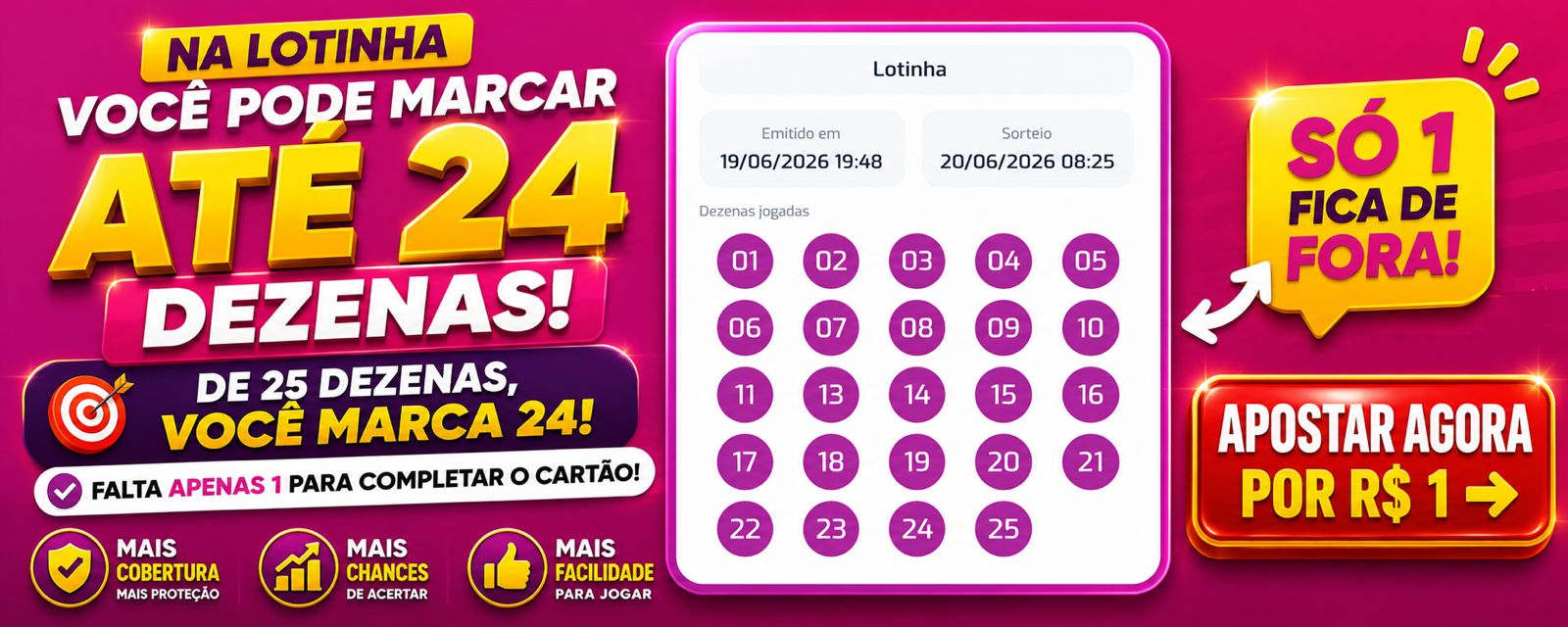 Lotinha 24 dezenas